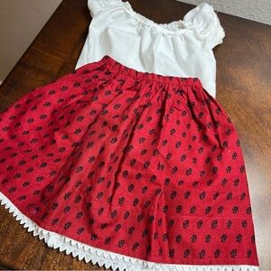 The Pleasant Company American Girl Original Josefina Montoya Red Skirt Outfit
